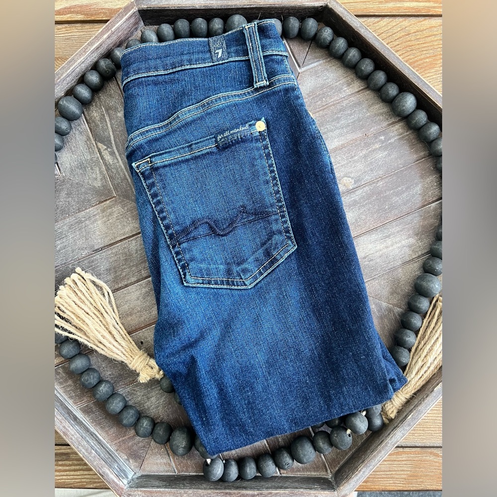 7 For All Mankind Gwenevere Ankle Skinny Mid Rise Jean